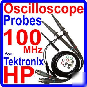 thumbnail image 2 of AideTek 100MHz Oscilloscope Probe Set – X1/X10 Switchable – 2 Pack 2 of 6